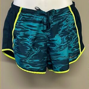 Nike Running Multi Textured Shorts w/ Mesh Drawstring & Built-In Underwear- Med.